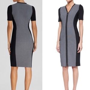 Elie Tahari Mila Dress- Color Block Sheath SZ 16